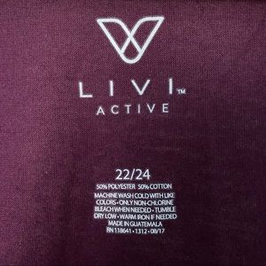 Livi Active Tops - Livi Active Purple Top Livi Active Tops - Livi Active Purple Top
